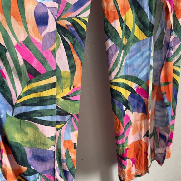 Kona Sol Blue Orange Maxi Beach Wrap Trousers Size S - Picture 6 of 8